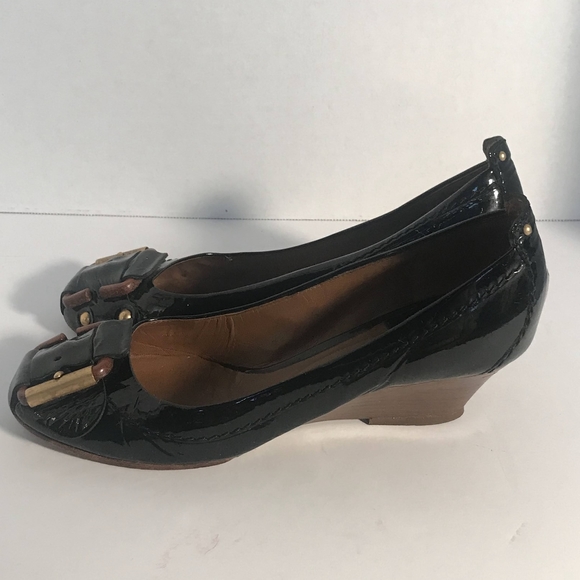 Chloe black wedge shoes vintage. Size 7.5 - Picture 6 of 12